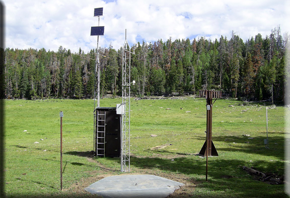 Photograph is of the Pocket Creek  SNOTEL site.