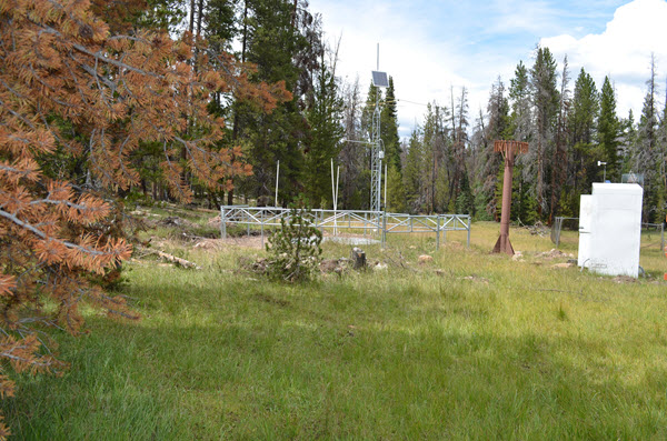 Photograph is of the Buck Pasture  SNOTEL site.