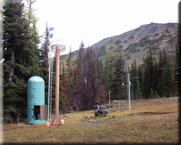 Photograph is of the Harts Pass  SNOTEL site.