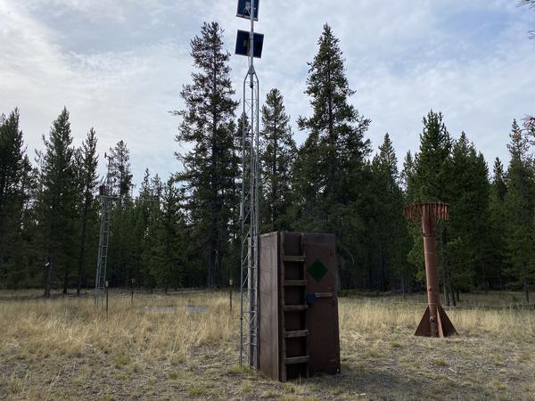 Photograph is of the West Yellowstone  SNOTEL site.